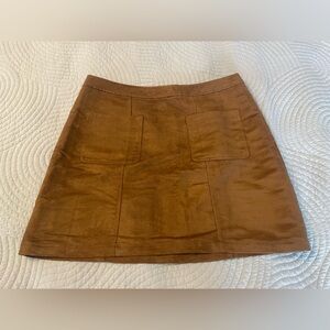 Brown Suede Skirt